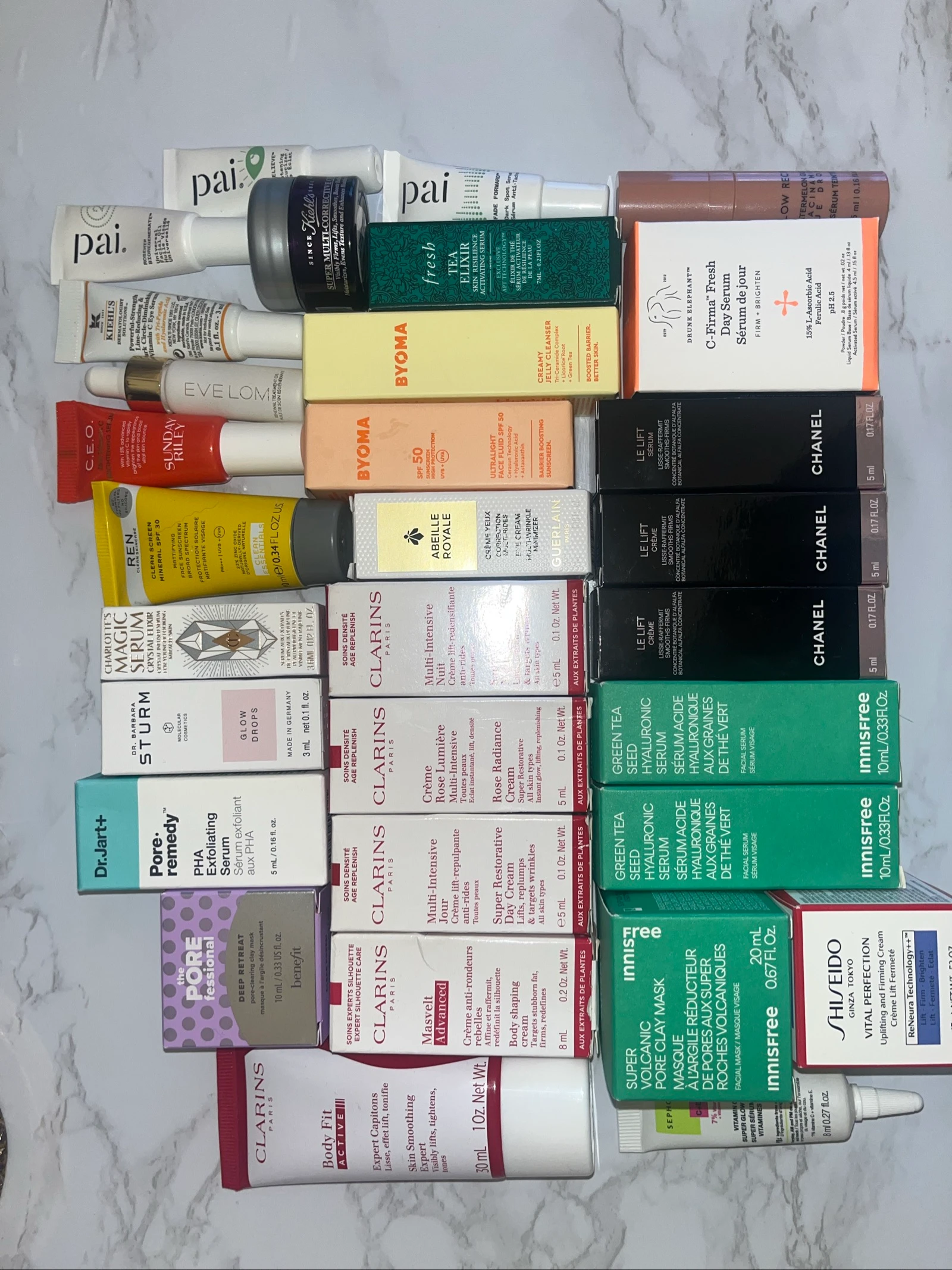 Grand lot soins visage et corps - marques luxes